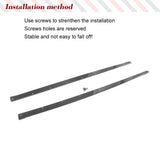 Carbon Fiber Car Side Skirts for Alfa Romeo Giulia Base Sport Sedan 2015-2022 Car Door Rocker Panels Valance Extension Lip FRP