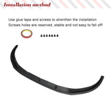 Real Carbon Fiber Car Front Lip Chin Spoiler For Audi A4 B9 S-LINE S4 B9 2019 2020 Sedan Car Front Bumper Splitters Lip