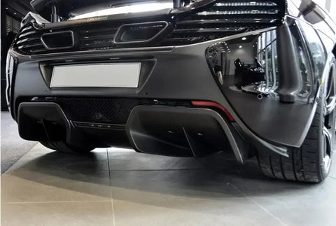 REAL CARBON FIBER REAR BUMPER TRUNK LIP SPOILER DIFFUSER For Mclaren MP4-12C 625C 650S 2011-2018