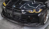 Real Carbon Fiber Car Bumper Front Splitters Lip For BMW G80 G82 M3 M4 2021 2022 2023