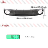 Prepreg Dry Carbon Fiber Rear Bumper Diffuser Lip Spoiler for Audi RS7 C7 Hatchback 2014-2018 Car Rear Bumper Protector Diffuser