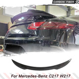 Carbon Fiber Car Rear Trunk Spoiler Tail Wing For Mercedes Benz S Class W217 C217 S550 S63 AMG 2Door 2015-2020 Rear Boot Spoiler