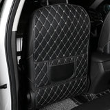 New PU Leather Car Anti-Kick Mats Auto Seat Back Protector Cover For Children Car Back Seat Anti-Dirty Pad Car  Accessories