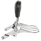 Detachable Backrest Sissy Bar Luggage Rack Fit For Harley Road Street Glide 2009-2023 Motorcycle Comfortable Pads