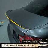 Car Rear Trunk Spoiler Wings for BMW 2 Series F22 F23 F87 M2 220i 228i M235i Coupe 2014-2017 Rear Spoiler Wing Lip Carbon Fiber