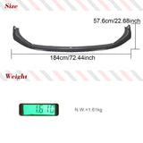 Dry Carbon Car Front Lip Chin Spoiler For Audi RS4 2019 2020 Sedan Car Front Bumper Splitters Lip Canards Spoiler