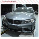 Carbon Fiber / FRP Car Front Bumper Splitters Lip Cupwings Flaps Winglets for BMW 2 Series F87 M2 M2C Coupe 2-Door 2016 - 2018