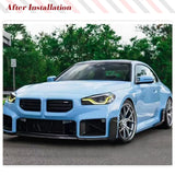Car Side Skirts for BMW G87 M2 Base Coupe 2 Door 2023-2024 ABS Gloss Black Side Rocker Panel Extension Lip Body Trims