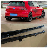 For Volkswagen VW Golf MK7 7.5 GTI/R/Rline Car Front Lip Rear Bumper Diffuser Side Skirt TCR Body kit