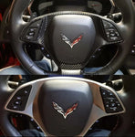 Fits Corvette C7 Steering Wheel Cover Dry Carbon Fiber