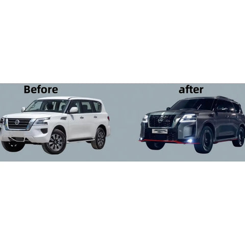 High Quality Body Kit for 2020 Nissan Patrol upgrade to Nismo Model Includes Side Bar Grille and Front Rear Bumper Car Parts