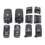 Hand Control Switch Housing Buttons Caps Fit For Harley Touring Road Glide Electra Street Glide 1996-2013 FLHT FLHTC FLHX FLTRX