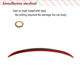 Car Rear Trunk Spoiler Wing for BMW 3 Series F30 F35 F80 M3 Sedan 2012-2019 Dry Carbon Rear Trunk Spoiler Boot Lip Wing Lip