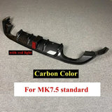For Volkswagen Golf 7.5 GTI MK7.5 GTI TCR Car Rear Bumper Diffuser Rear Side Splitter Spoiler Lip for MK7.5 Golf 7.5 Standard