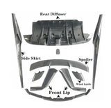 Real Carbon Fiber Body Kit For Ferrari 488 GTB 2015-2021 Front Bumper Lip Rear Diffuser Side Skirt Wind Knife Spoiler Lamp Cover