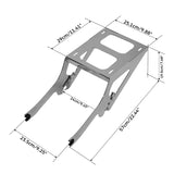 Motorcycle 2-Up Mounting Rack For Harley Tour Pak Softail Heritage Classic FLHC Deluxe FLDE 2018-2022