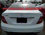 PAINTED LIP SPOILER FOR 2012-19 MERCEDES BENZ C-CLASS 2DR NO DRILL ALL COLORS