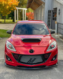 For Mazda speed 3 Mazda 3 MPS Hood Vent Bonnet Scoop Real Carbon Fiber 2010-2013