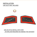 Car Front Bumper Canards Fins Air Valance  Splitters for BMW 4 Series G22 G23 M Sport 2021 2022 Carbon Fiber Front Spoiler Guard