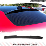 Car Rear Roof Racing Spoiler for Alfa Romeo Giulia 2017-2024 Carbon Fiber Rear Roof Spoiler Window Wing Lip Lid Top Wing