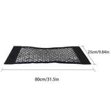 Car storage bag Trunk Seat Elastic String Net Magic Sticker Universal Storage Bag Auto Seat Back Bag