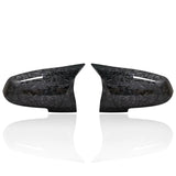 2 pieces Rearview Mirror Cover Cap Carbon Black for BMW Series 1 2 3 4 X M 220i 328i 420i F20 F21 F22 F23 F30 F32 F33 F36 X1