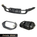 Carbon Fiber Rear Bumper Diffuser Lip Spoiler for Audi TT MK3 Standard 2015-2017 Auto Car Rear Diffuser Lip Apron Guard Body Kit