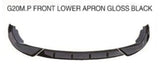 Three section Front spoiler gloss black for BMW 3 Series G20 MP GS380 320i 325i 2020-2021