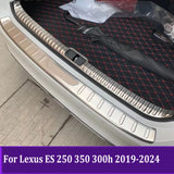 Inner Outer Rear Bumper Pad Protector Trim For Lexus ES 250 350 300h 2019-2023 2024 Tail Trunk Scuff Plate Cover