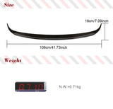 Carbon Fiber Car Rear Trunk Racing Spoiler for Tesla Model X 2016-2023 Rear Boot Lid Duckbill Highkick Wing Lip Trunk Spoiler