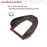 Dry Carbon Fiber Car Seat Back Cover Interior Trim 1Pc For Tesla Model 3 Model Y 2016-2023 1 Set/Piece