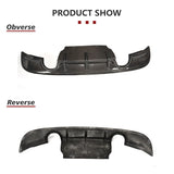 Carbon Fiber Car Rear Bumper Diffuser Chin Lip Spoiler for Jaguar XE Sedan 4-Door 2015-2017 Diffuser Dual Exhaust One Outlet