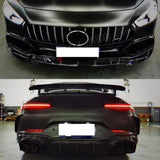 Dry Carbon Fiber Front Lip Air Vent Trim Fender Cover Side Skirts Rear Diffuser Spoiler For Benz AMG GT43 GT50 GT53 2019-2023