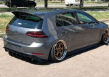 Carbon Fiber Rear Bumper Lip Fit For VW Golf 7.5 MK7.5 Standard And GTI 2017 2018 2019 Rear Diffuser Rear Bumper Spoiler FRP Kit
