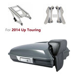 Grey Touring Razor Tour Pak Pack Tail box Luggage Rack Docking Kit for Harley 09 Up Road King Street Glide Ultra Electra CVO