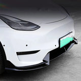 For 2017 18 19 20 21 22 23 Tesla Model 3/Y Bodykit Car Front Bumper Lip Chin Spoiler Splitter Diffuser Tuning Accessories Part