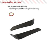 Real Carbon Fiber Rear Bumper Splitters Car Kits Car Rear Bumper Canard Fender Trim For Tesla Model X 2016 - 2022 Sport Utility