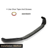 Carbon Fiber Car Front Bumper Lip Spoiler Splitters for BMW X5M F85 X6M F86 2014-2018 Racing Front Lip Chin Apron Guard Body Kit