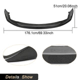 Carbon Fiber Car Front Bumper Lip Splitters for BMW 1 Series F40 118i M-Tech Hatchback 2020-2022 Front Lip Chin Protector Guard