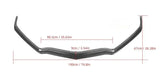 For Chevrolet Corvette C8 2020 2021 2022 2023 Real Carbon Fiber Front Bumper Lip Splitters Body Kit Flaps Spoiler Cover