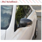 For Toyota Mark X Reiz 2010-2017 Car Rearview Side Mirror Cover Wing Cap Exterior Door Rear View Case Trim Carbon Fiber Caps