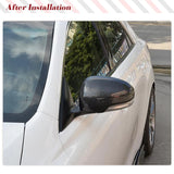 For Toyota Mark X Reiz 2010-2017 Car Rearview Side Mirror Cover Wing Cap Exterior Door Rear View Case Trim Carbon Fiber Caps