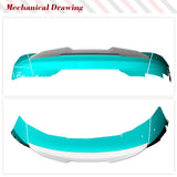 Car Rear Trunk Spoiler For Audi A3 Sline S3 RS3 8V Sedan 2013- 2023 Rear HighKick Spoiler Wing Car Kits Boot DRY Carbon Wing