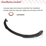 Carbon Fiber Car Front Bumper Chin Lip Splitters Protector for Tesla Model 3 2016-2023 Car Front Bumper Lip Spoiler