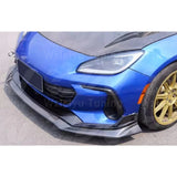 VRS Style Real Carbon Fiber Front Bumper Lip Fit For Toyota GR86 Subaru BRZ ZN8 ZD8 High Quality Fitment