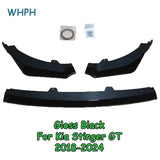 For Kia Stinger GT 2018-2023 Front Bumper Spoiler Lip Lower Body Kit Diffuser Splitter Tuning Guard Black Style Car Accessories