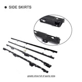 Car Door Protector Chin Kit Guard Side Skirts Aprons For Volkswagen VW GOLF 7 7.5 R R Line Hatchback 2014 - 2018 4PC Black PP