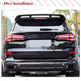 Car Rear Trunk Racing Spoiler for BMW X5 G05 2019 2020 Car Middle Trunk Wing ABS Glossy Black Rear Middle Spoiler Trunk Wing Lip