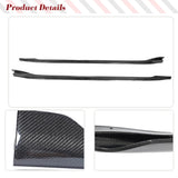 Carbon Fiber Car Bumper Extension Lip Side Skirt for Tesla Model 3 Sedan 4 Door 2017-2022 Side Skirts Door Bumper Lip Protector