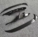 For Porsche Taycan 2020-2022 Front Bumper Fog Light Spoiler Lip Carbon Fiber Side Air Vent Intake Frame Cover Trim Splitter Kit